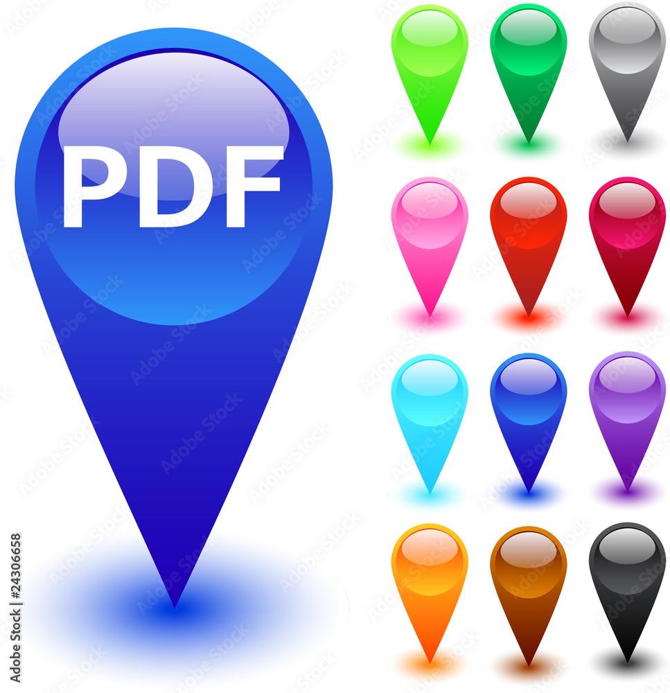 PDF button. PDF button.