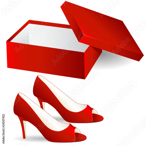 neue rote Schuhe
