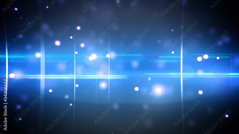 Particles and optical flares blue loop