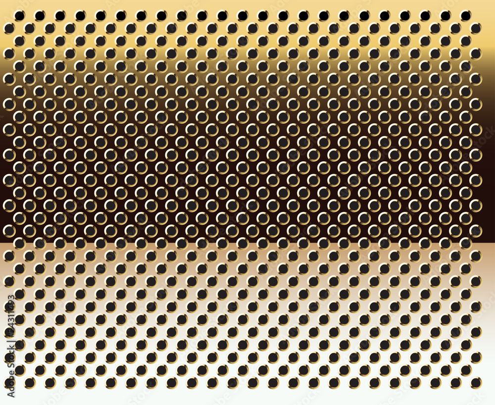 Gold grid background-vector.Gold texture. - obrazy, fototapety, plakaty 