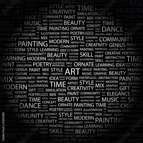 ART. Illustration with different association terms.
