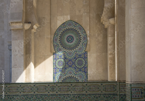 Casablanca - Moschea Hassan II  - decorazioni esterne