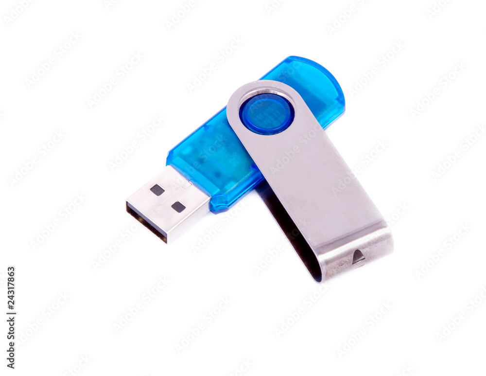 Usb flash memory, isolated on white background Usb flash memory, isolated on white background