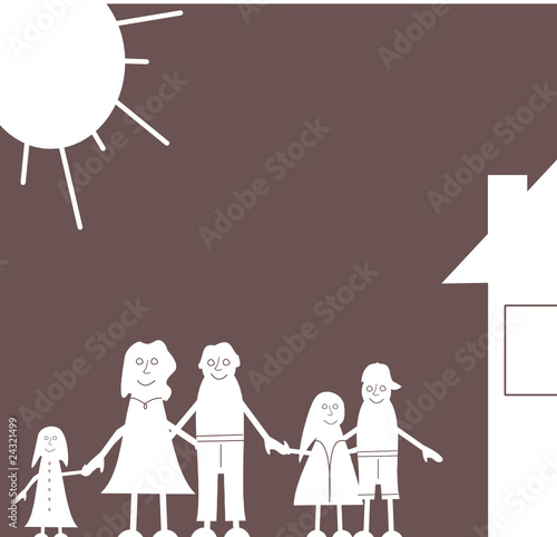 famille dessin enfant