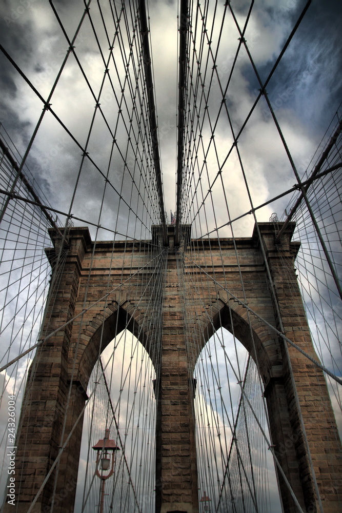 Fototapeta premium Brooklin Bridge HDR 2