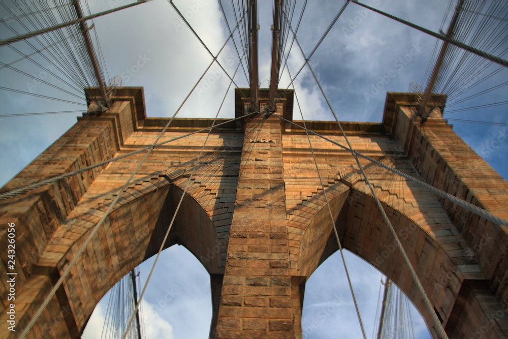 Fototapeta premium Brooklin Bridge HDR