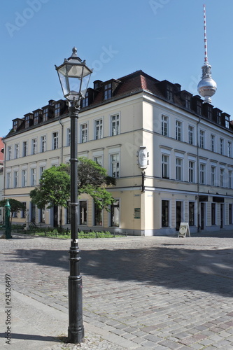 Obraz na płótnie Berlin, Nikolaiviertel w salonie