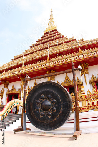 big gong in thai temple