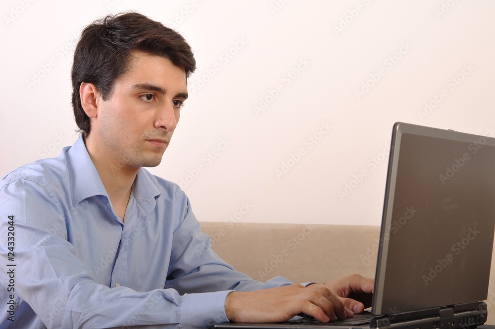 Man surfing the web Man surfing the web