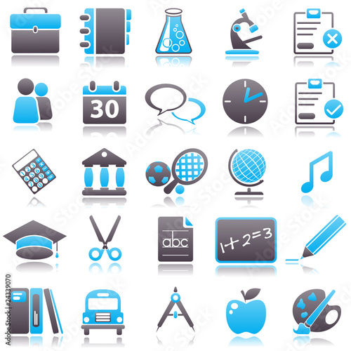 school Blue Icons
