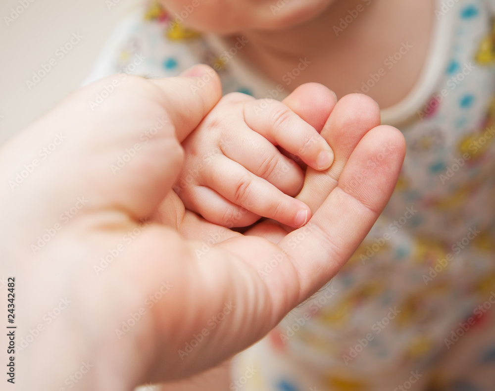 Father's and baby's hands Father's and baby's hands