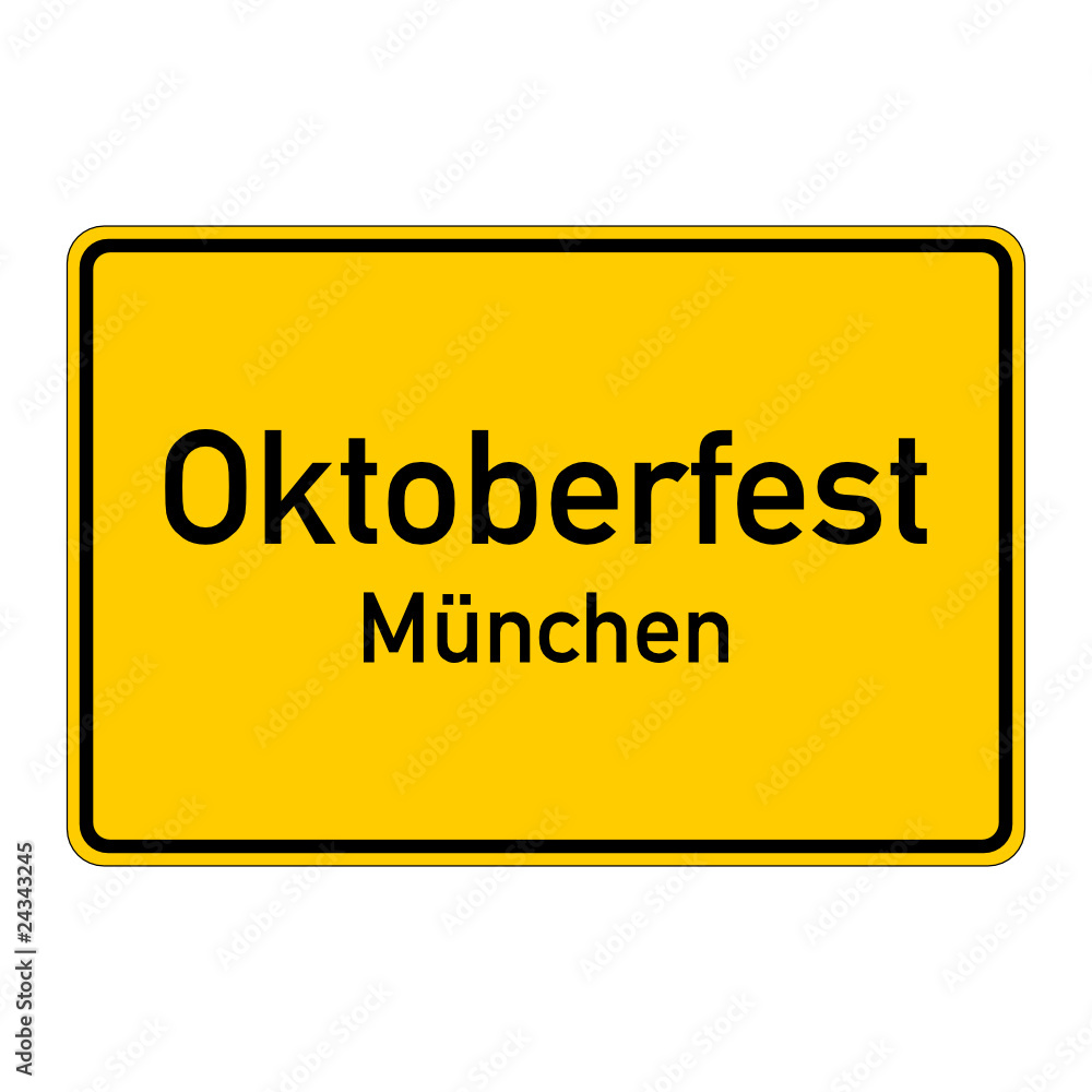 ortstafel oktoberfest münchen I