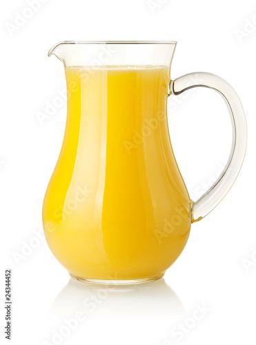 Orange juice in pitcher