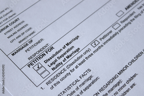 court legal form for divorce