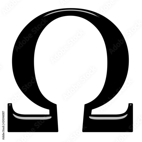 3D Greek Letter Omega