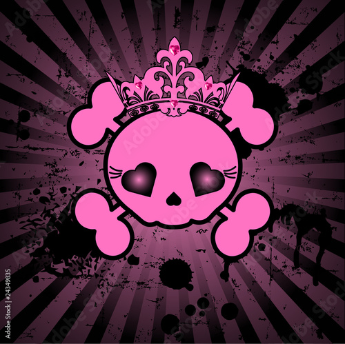 Cute Skull with crown