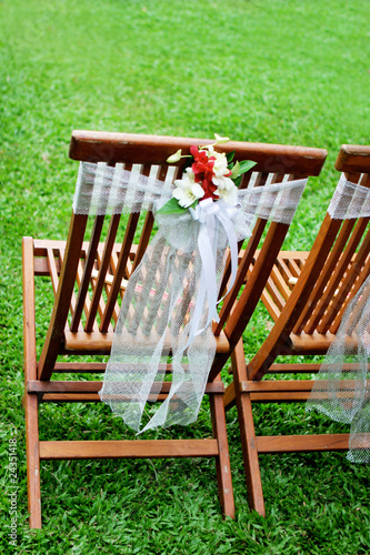 Wedding chairs.