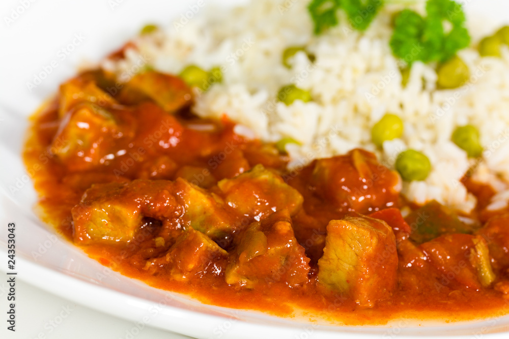Gulasch mit Reis Gulasch mit Reis