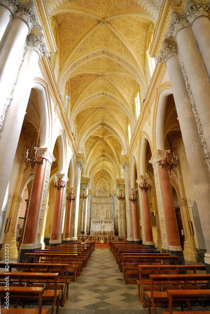 Erice cathedral interior detail, Sicily