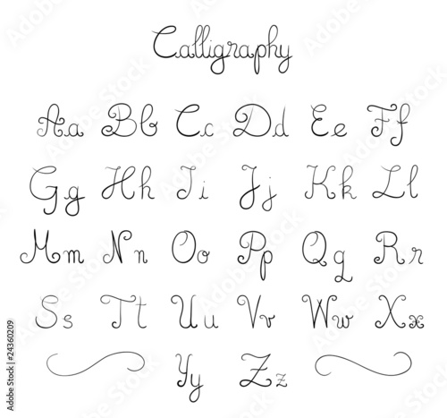 Hand drawn font