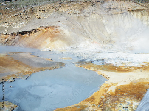 eaux sulfureuses de Seltun (Krysuvik) en Islande