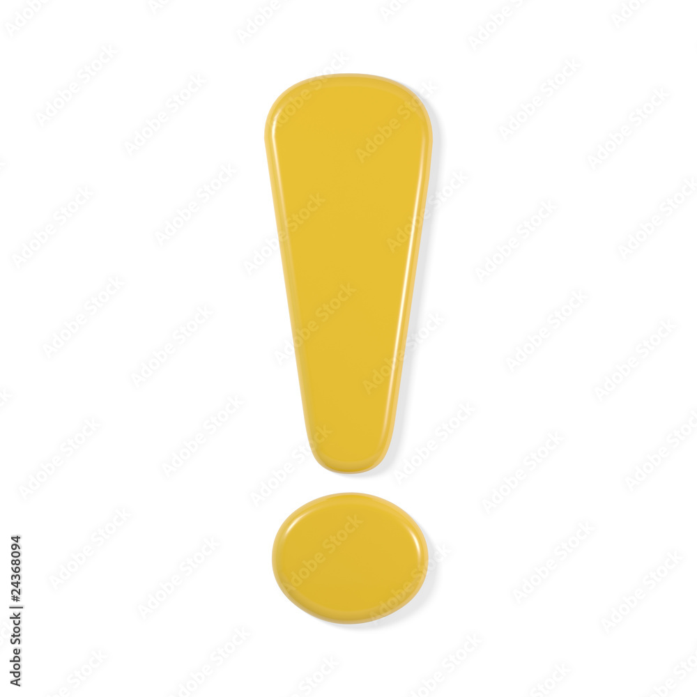 yellow font - exclamation mark yellow font - exclamation mark