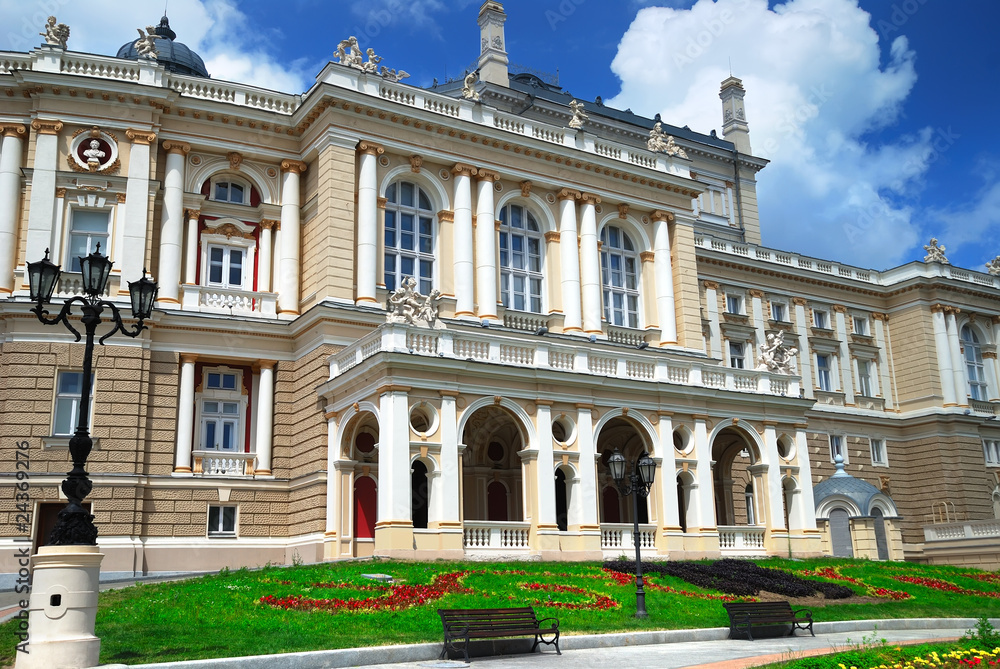 Public opera theater in Odessa Ukraine