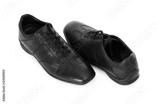 Male shoes isolated on the white background © Elnur