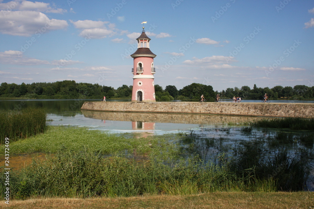 Leuchtturm und Mole in Moritzburg