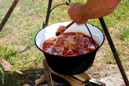 Ungarischer Kesselgulasch photo