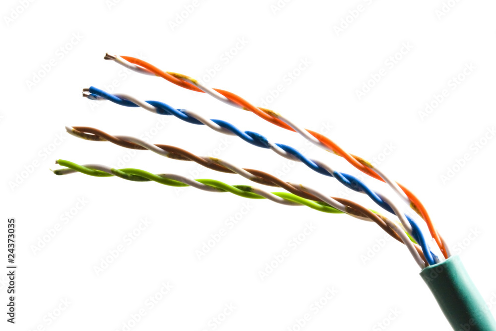 Close up of an electrical wire Close up of an electrical wire