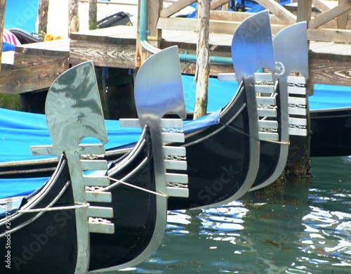 Four Gondolas with Ornamental Feros photo