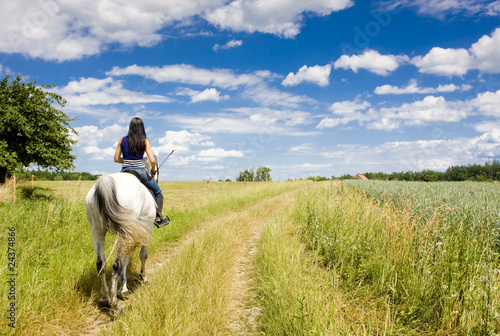 equestrian on horseback