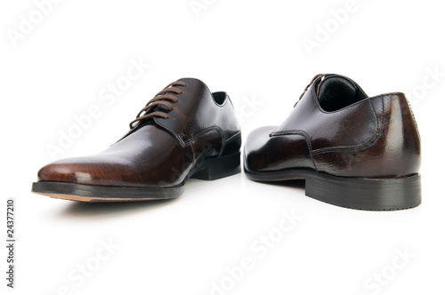 Male shoes isolated on the white background