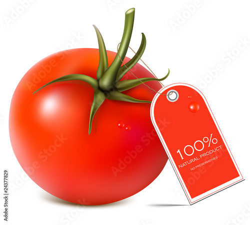 Vector illustration. Tomato. No preservatives.