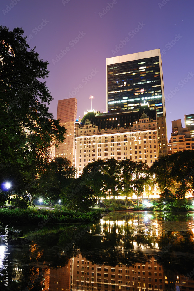 New York City Central Park night view