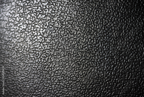 Grainy texture from black leather