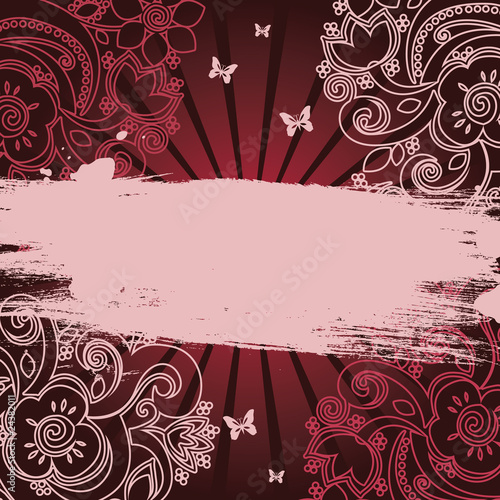 Floral banner