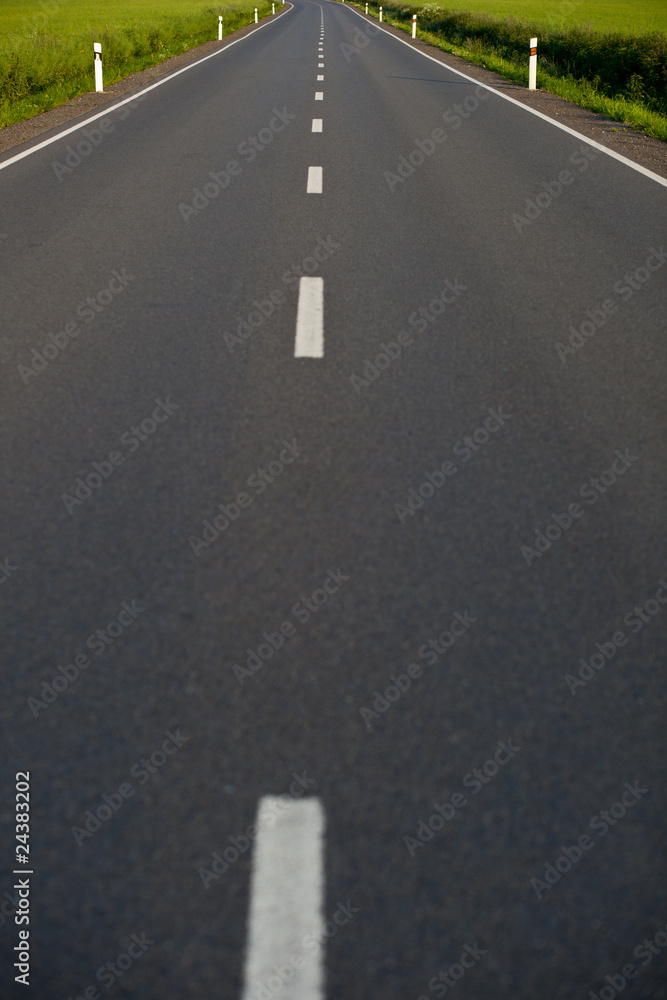 empty road (color toned image)