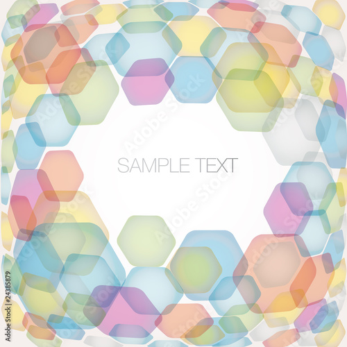 Background BANNER abstract colorful with SAMPLE TEXT