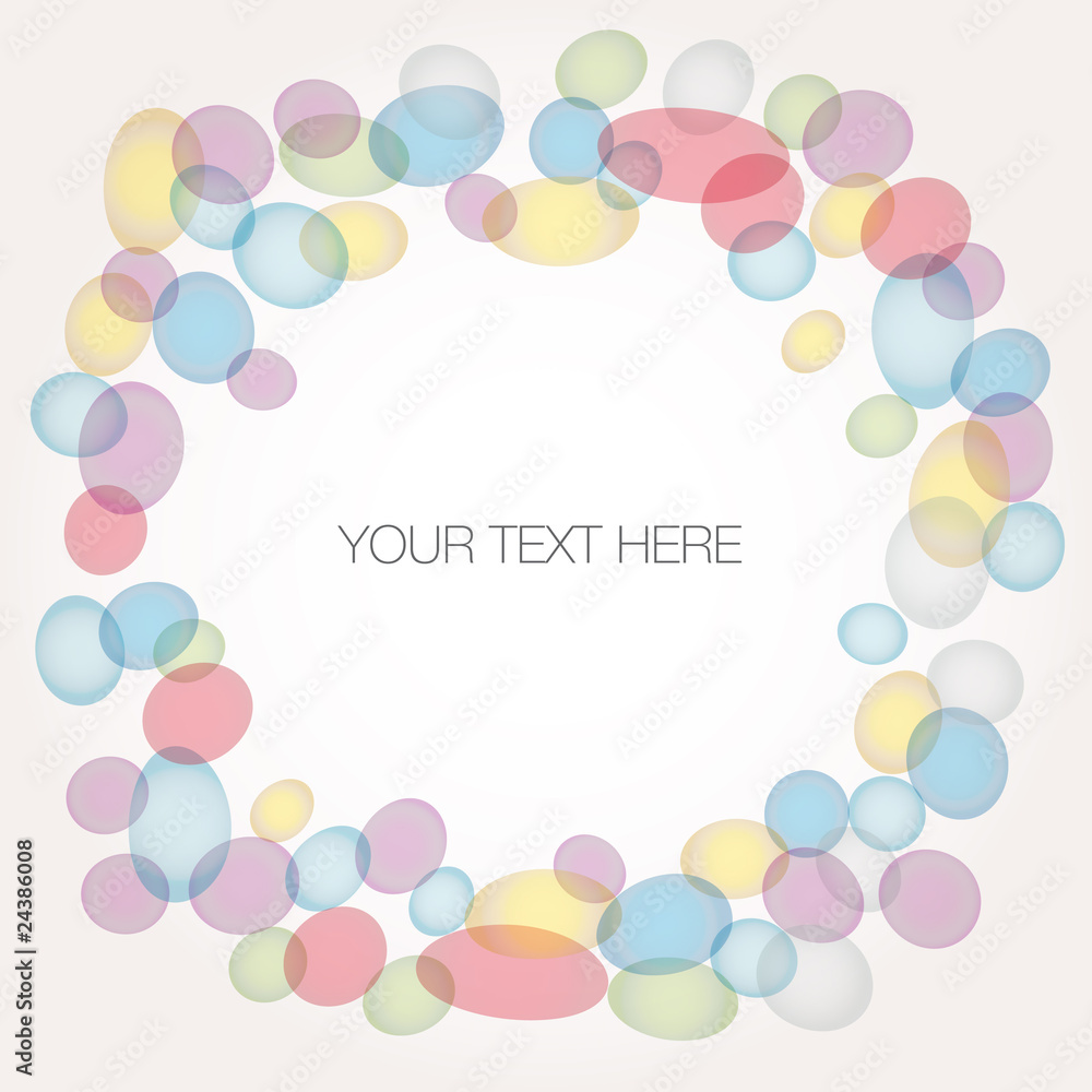 Background BANNER abstract colorful with SAMPLE TEXT