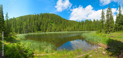 Summer mountain lake