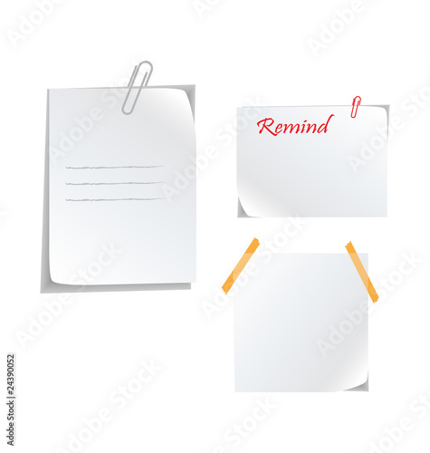 white blank paper