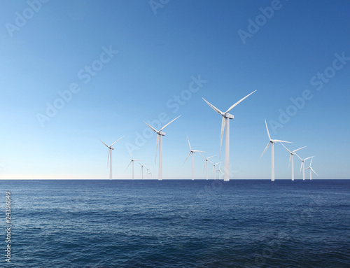 turbine eoliche in mare photo