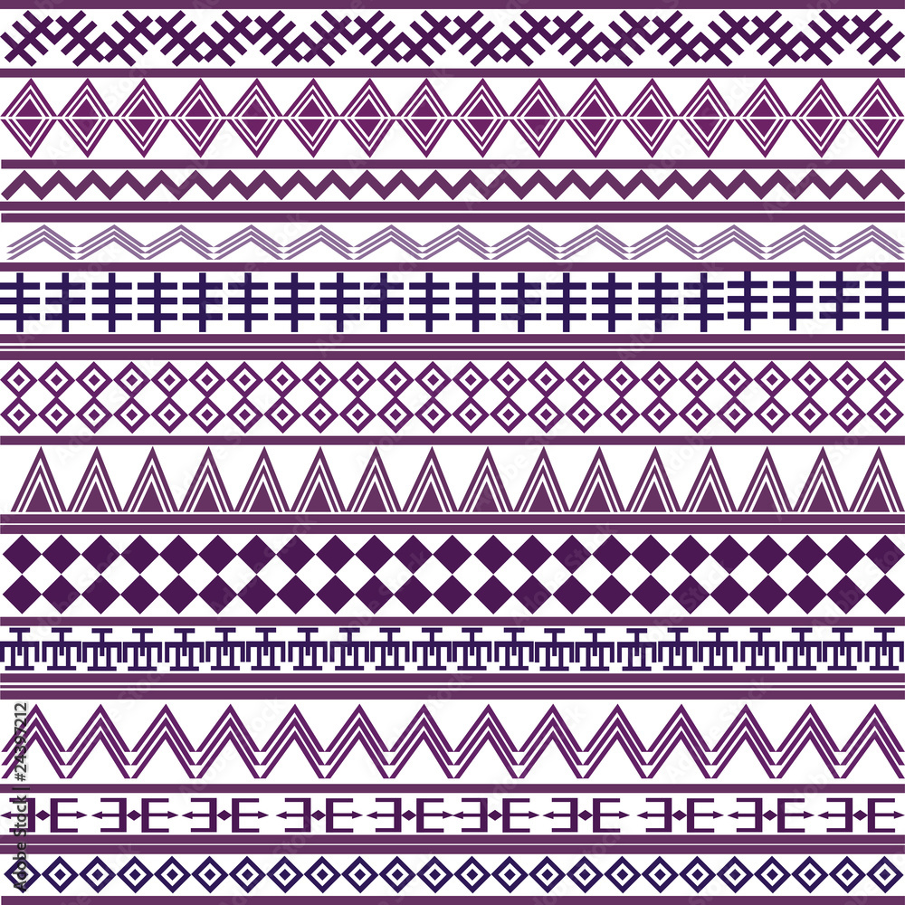 Background with geometrical shapes, purple African motives Background with geometrical shapes, purple African motives