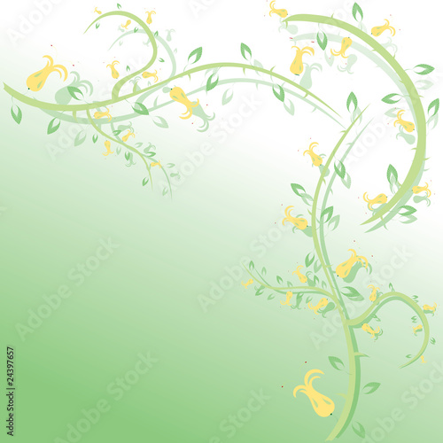 Fototapeta Naklejka Na Ścianę i Meble -  abstract floral background with place for your text