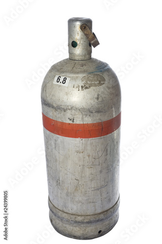 isolated gas bottle
