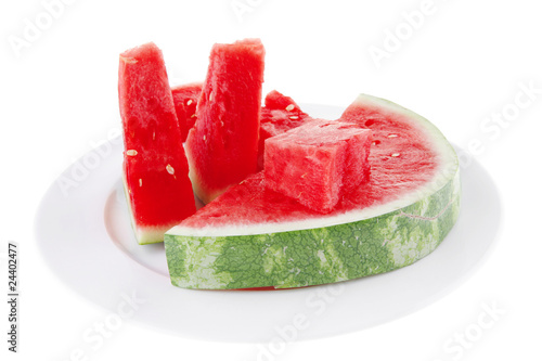 red watermelon pieces