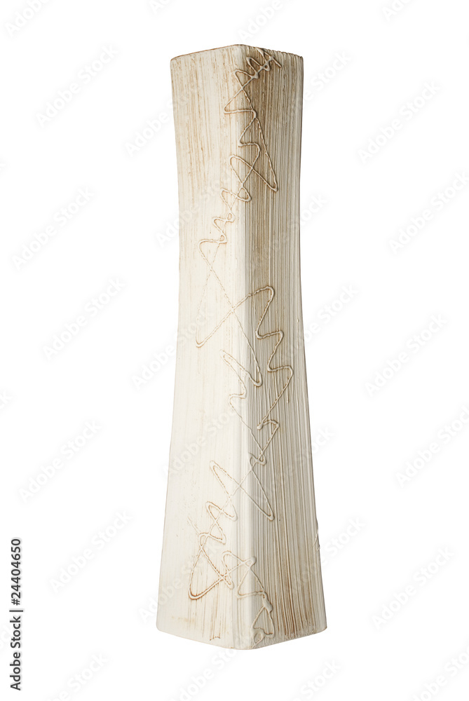 White ceramic vase | Isolated White ceramic vase | Isolated