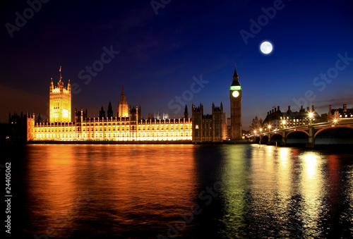 Big Ben and Westminster at night